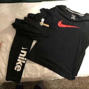 Nike leggings and shirt